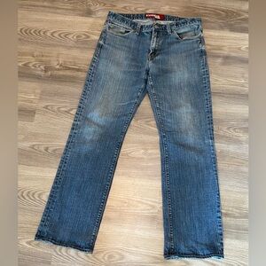 Express Rocco Slim Fit Low Rise Straight Leg Denim Jeans Men’s size 34 x 31
